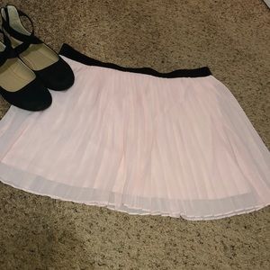 Xhilaration pink pleated chiffon skirt XXL